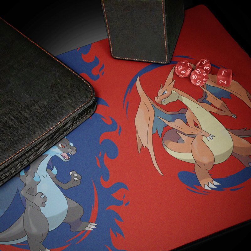 Ultra Pro Mega Charizard X and Mega Charizard Y Playmat for the Pokémon TCG
