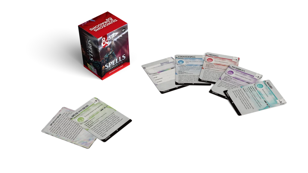 D&D 5E Reference Cards: Spells Levels 2-3