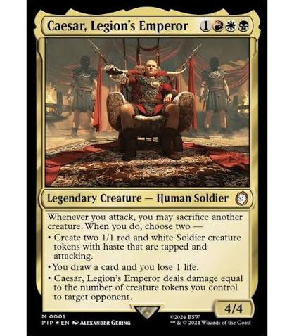 Tcg magic the gathering: Fallout Commander Deck Hail, Caesar