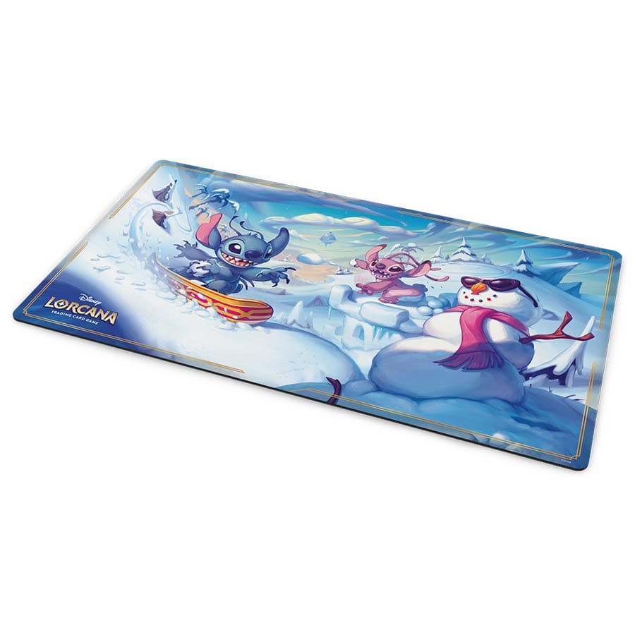 DISNEY LORCANA: SET 14: HYPERIA CITY: PLAYMAT SNOWBOARDING STITCH