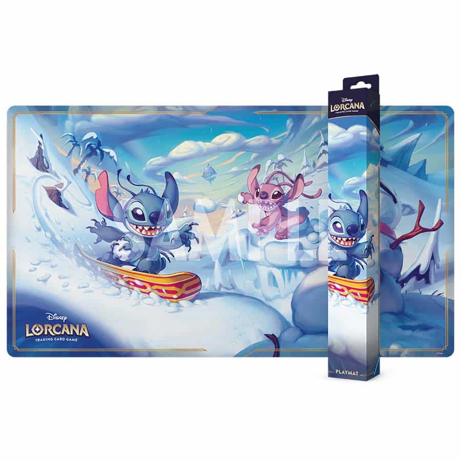 DISNEY LORCANA: SET 14: HYPERIA CITY: PLAYMAT SNOWBOARDING STITCH