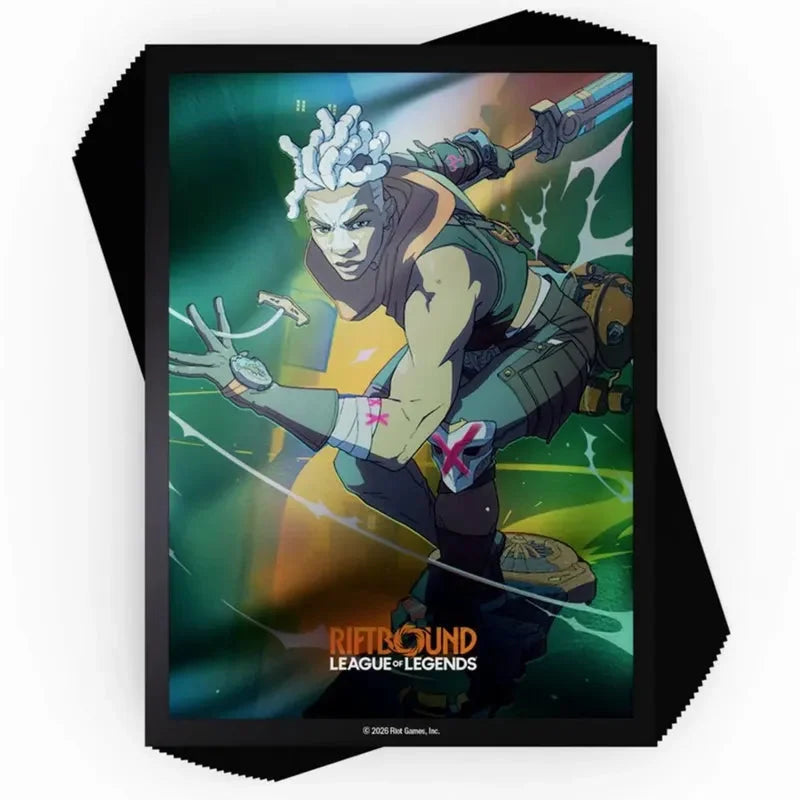 Tcg Riftbound: League of Legends Radiance Art Sleeves Ekko 100ct
